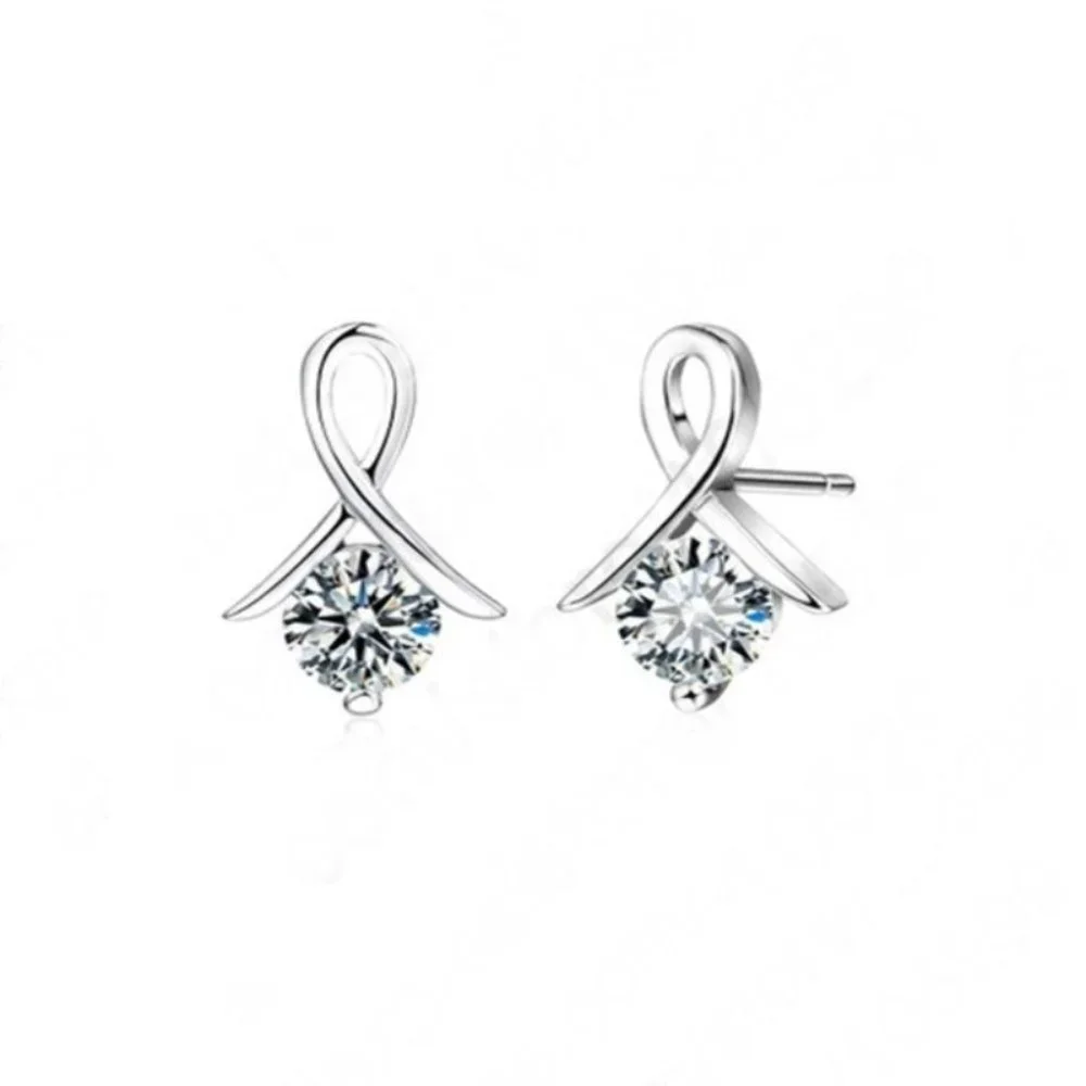 💎 Infinity 925 Sterling Silver Earrings And Necklace Set Bundle - Picture 7 of 7